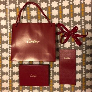 Cartier gift box and bag set